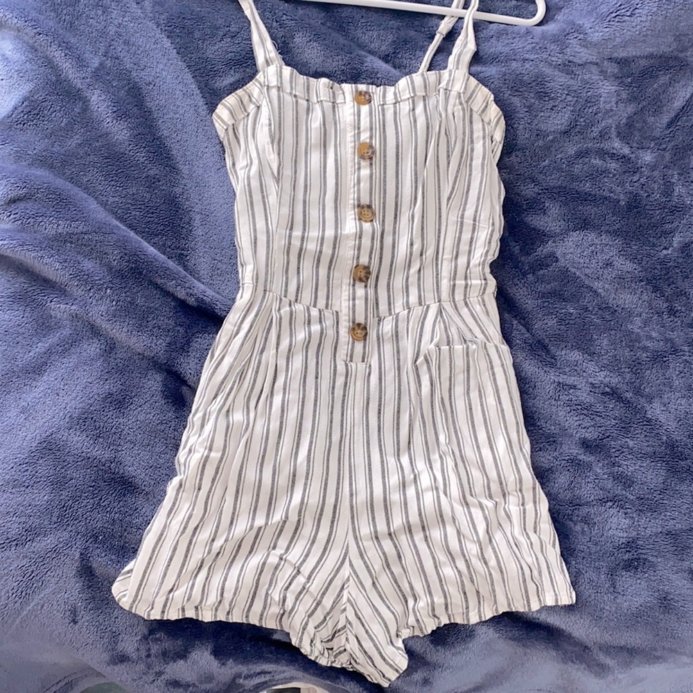 smocked-back romper